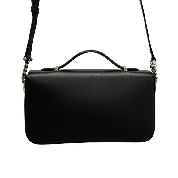 Auth GUCCI Petit GG 739721 Black Leather Handbag - Picture 2 of 16